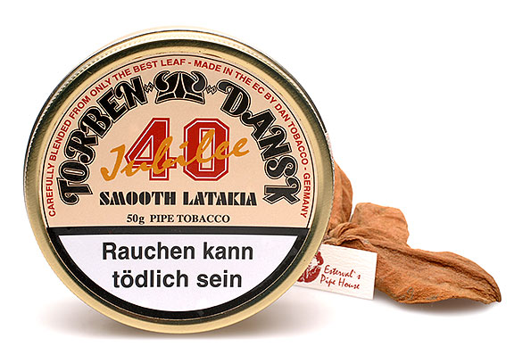 Torben Dansk 40 Jubilee Smooth Latakia Pipe tobacco 50g Tin